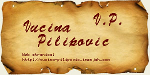 Vucina Pilipović vizit kartica